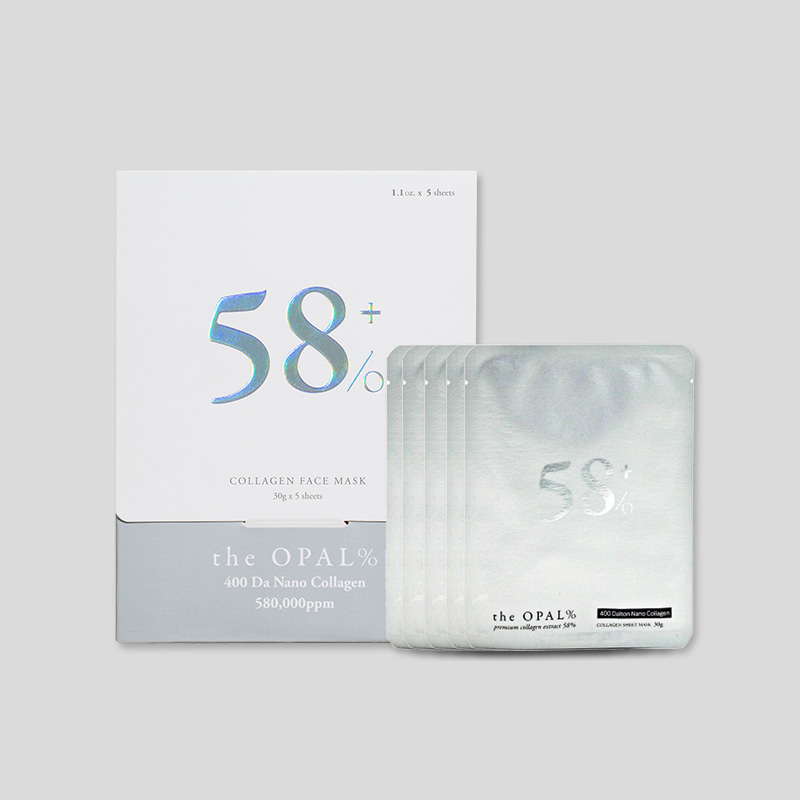 The Opal Plus Collagen Mask Pack 1Box 5ea the 58%+